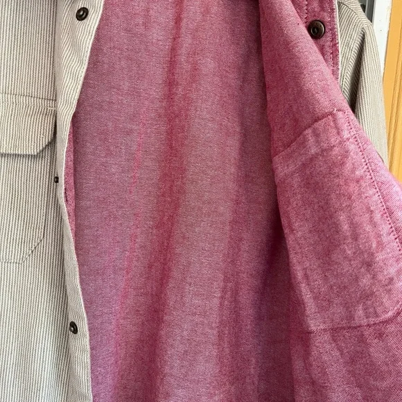 Nixon Men's Striped Gray Shirt Jacket - Picture 5 of 13